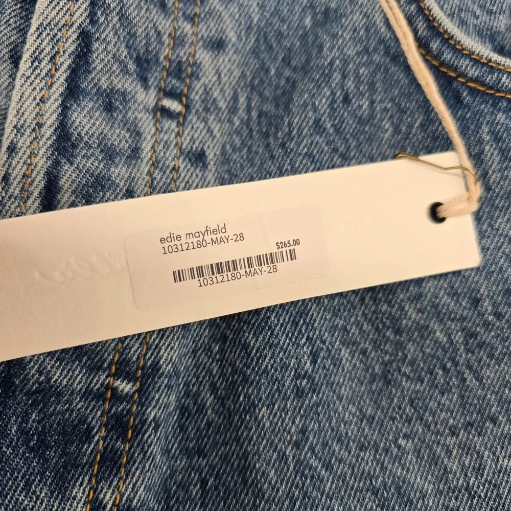 NWT Imogene + Willie Womens 28 Edie Mayfield Jeans Blue High Rise Straight Leg